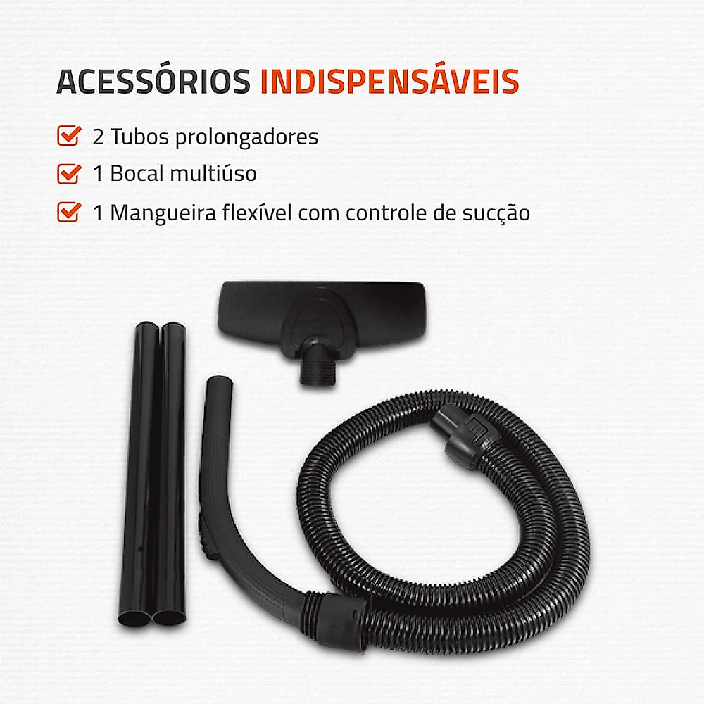 Aspirador de Pó Hepa Mondial Turbo AP-15 - 1500W 127V