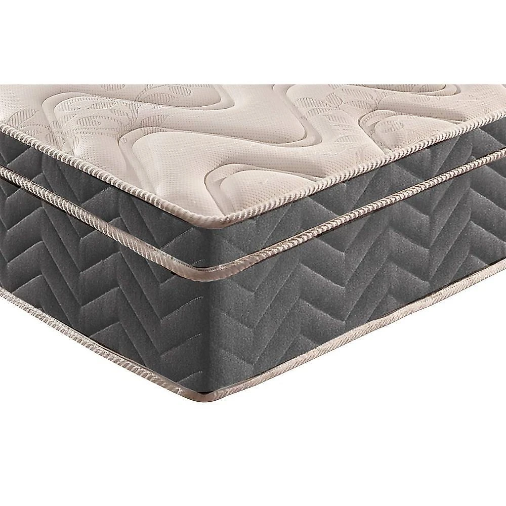 Cama Box Baú Solteiro: Colchão Anatômico Paropas D45 Conforto Mega Firme + Base Crc Suede Gray (88x188)