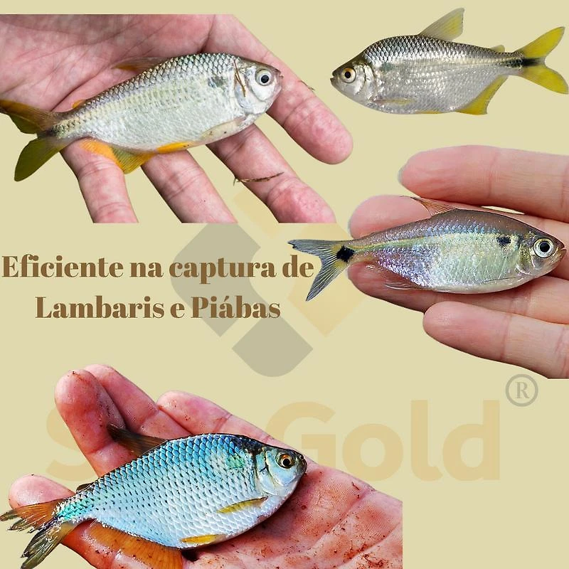 Miniatura Rede Pesca Lambari Malha 1.5 X 1.5Cm ( 15Mm ) Fio 0.20 10 Mt