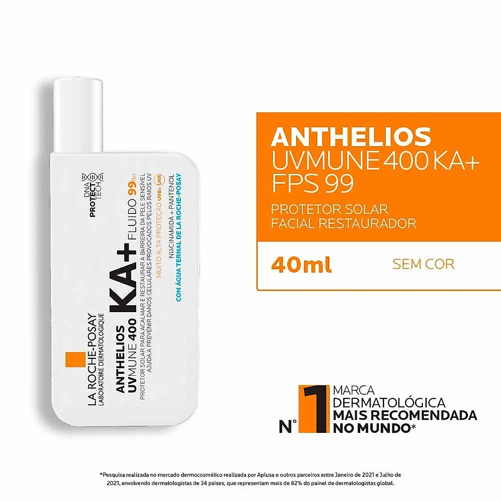 Protetor solar anthelios uvmune la roche-posay ka+ fps 99 40ml