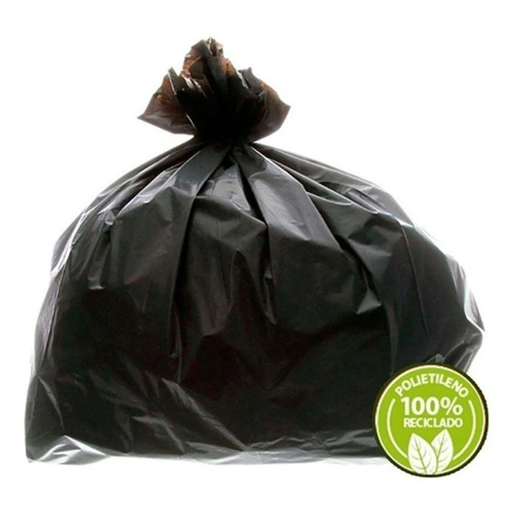 Saco de Lixo 250L Preto Reforçado Kit 10 Pacotes 500 Unidades para Resíduos Residenciais Higipack