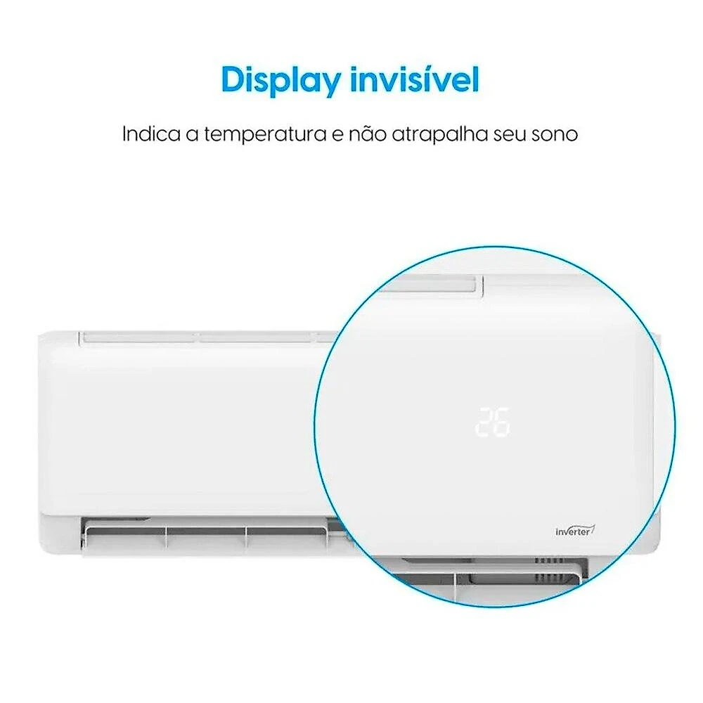 Ar-Condicionado Split Inverter III 9000 BTUs Elgin Eco com Wi-Fi Integrado High Wall Só Frio 45HJFI09C2WG/45HJFE09C2CG 220V