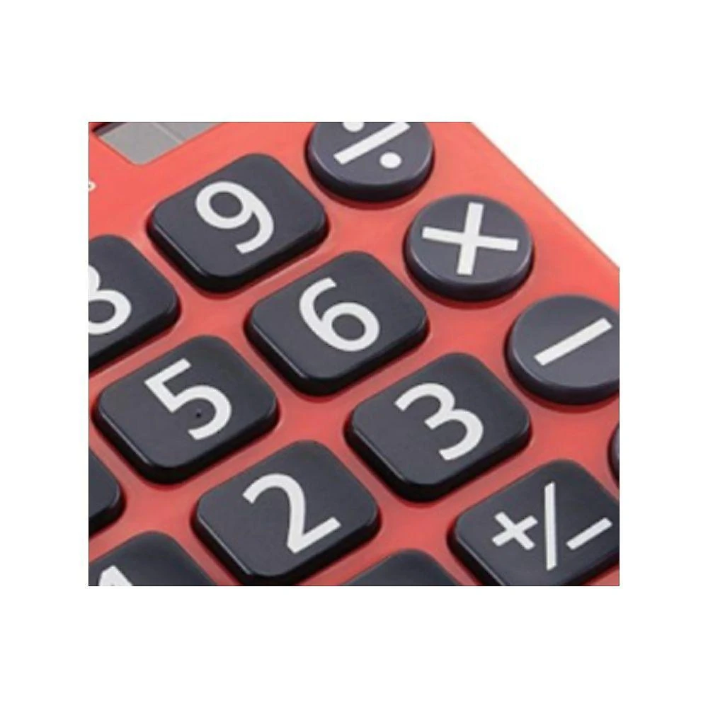 Calculadora de Mesa Elgin MV-4131 8 Dígitos Visor LCD Display Extra Grande Vermelho