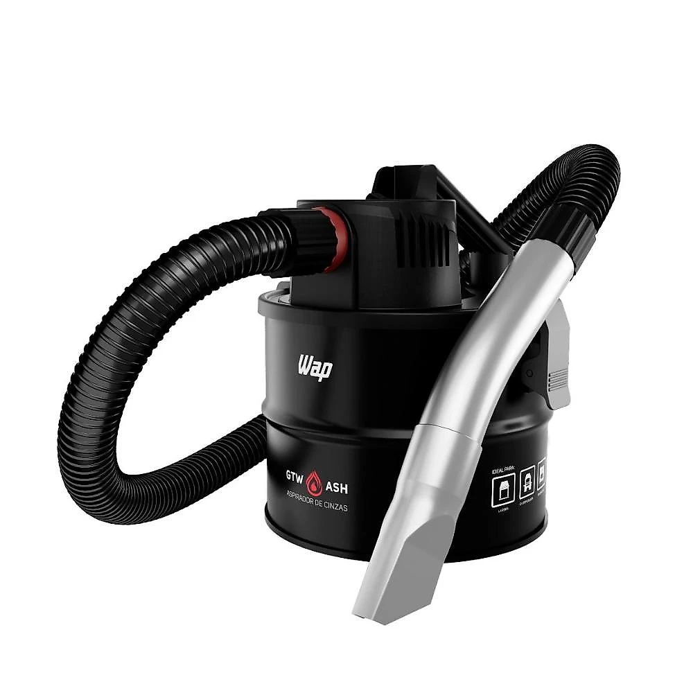 Aspirador de cinzas wap gtw ash para churrasqueira, filtro hepa e alça de transporte 127v