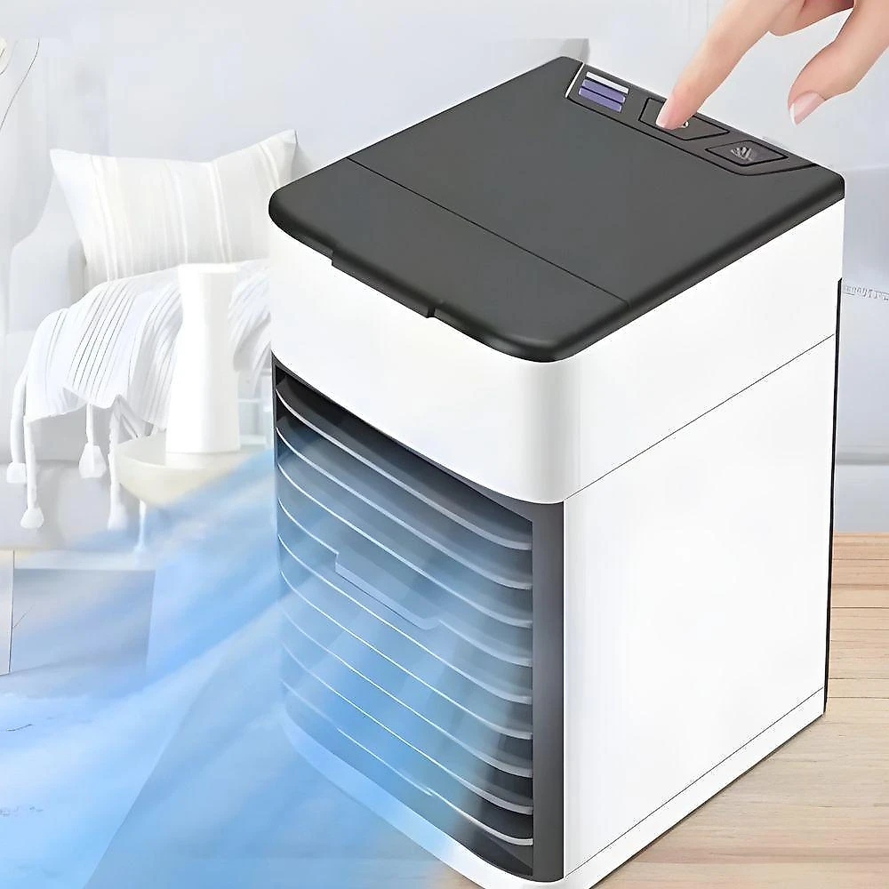 Mini Ar Condicionado Portátil com Umidificador Ciclo Frio USB 30W