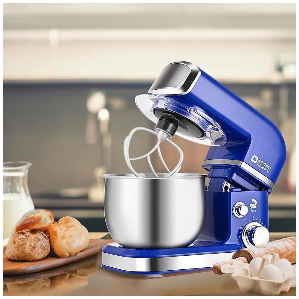 Batedeira Kitchen in the box Stand Mixer 3Litros Mini Elétrica, Design Compacto e Colorido, 6 Velocidades, Ideal para Uso Diário
