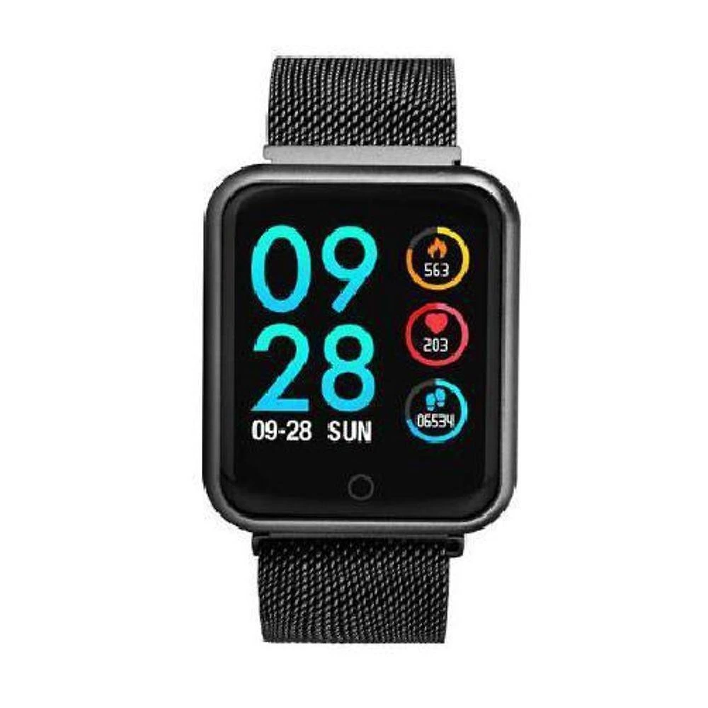 Smartwatch Aquilae P70 1,3 Polegadas Monitoramento Saúde Pressão Arterial Batimentos Cardíacos Preto
