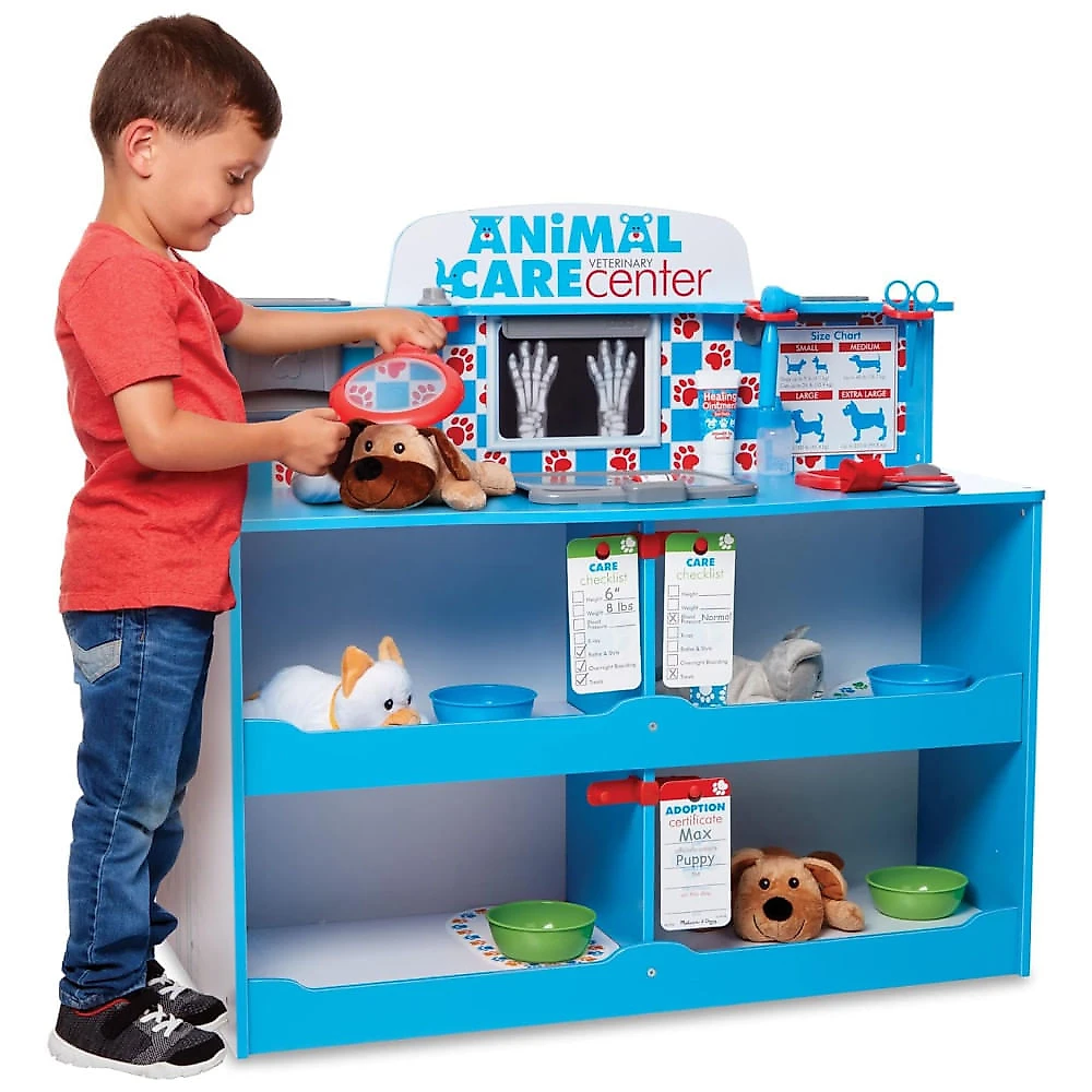 Balcão de Atividades Veterinárias Infantil em Madeira para Crianças Acima de 3 Anos, Melissa & Doug