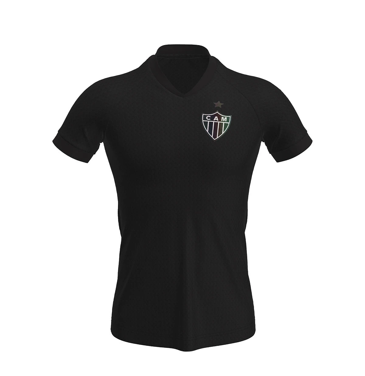 Camiseta Infantil Atlético Gola V Raglan