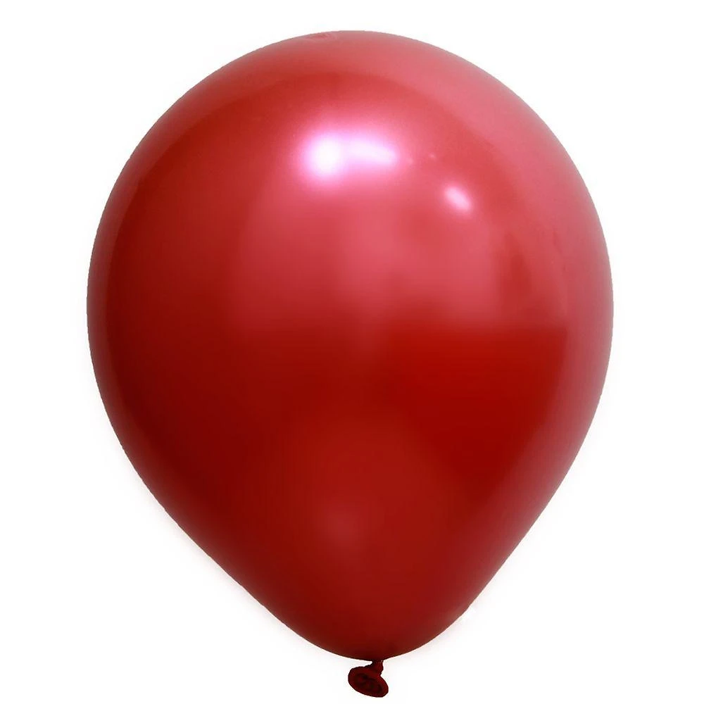 Balão Cromado Metalizado Vermelho 9 Polegadas 25 Unidades Art Latex