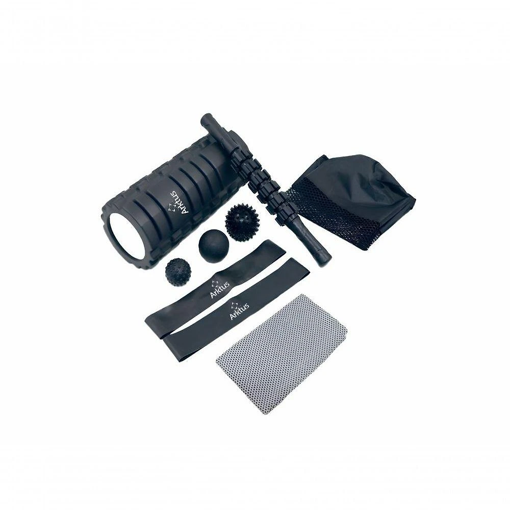 Kit de Acessorios para Recuperacao e Relaxamento Muscular Run Recovery Treino Completo 9 em 1 Arktus