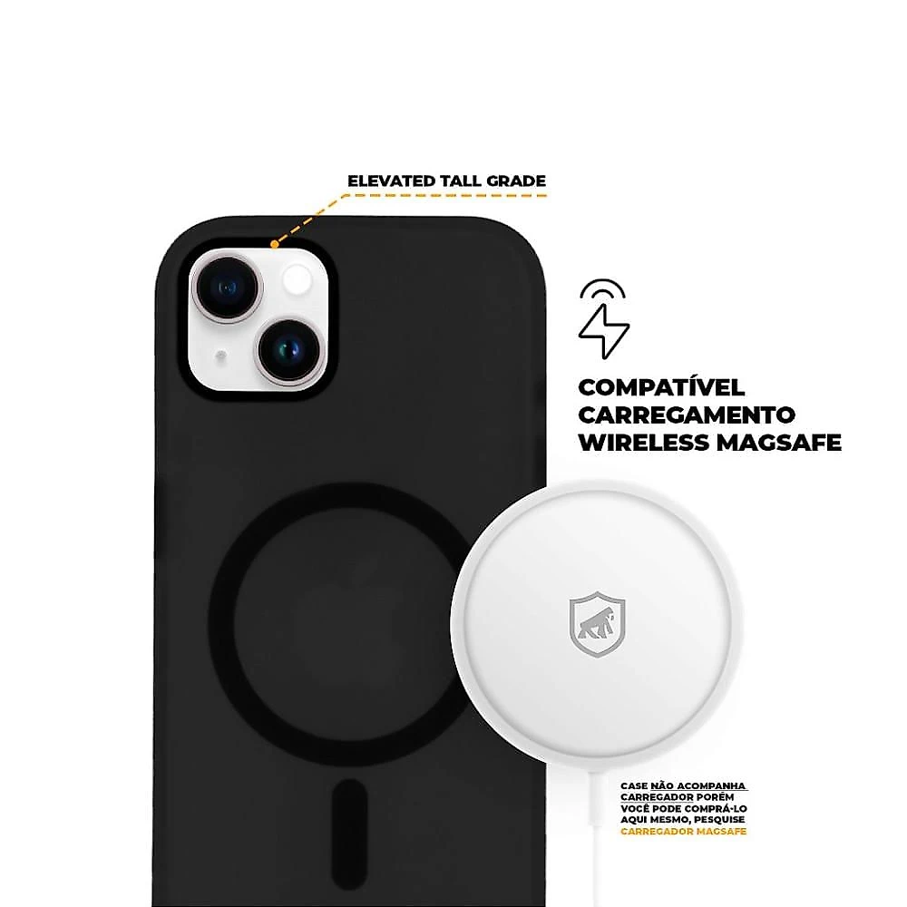 Capa MagSafe Pro para iPhone 15 - Preta - Gshield