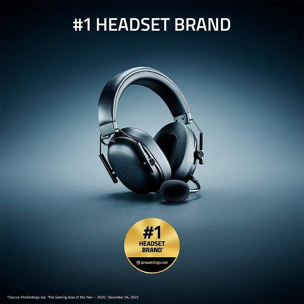 Headset Sem Fio Gamer Razer Blackshark V3 X HyperSpeed, Drivers 50mm, Ultra-Leve, Preto - RZ04-05420100
