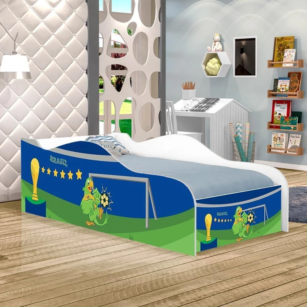 Cama Fun Copa Do Mundo Solteiro Com Colchão