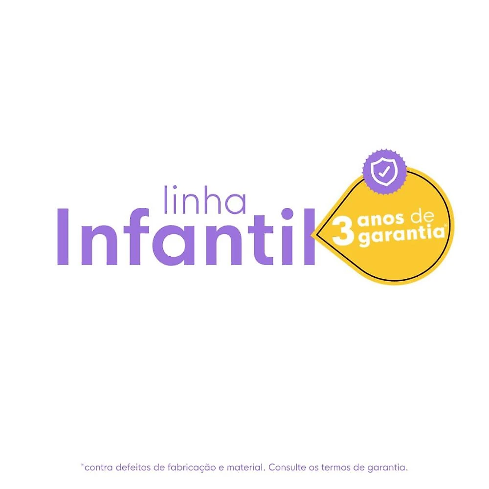 Quarto de Bebê Completo com Berço 3 em 1 com Colchão Incluso Aurora Multimóveis MP4576 Branco