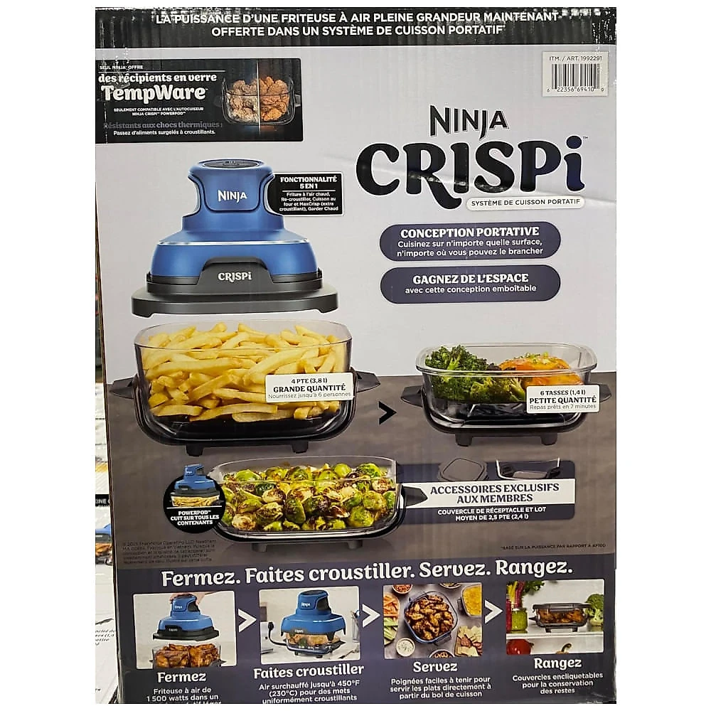 Air Fryer Ninja CRISPi Portátil 3,8 L