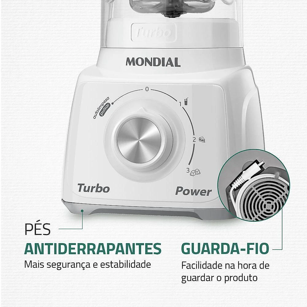Liquidificador mondial l-99 wg 550w 2,2l com filtro 220v