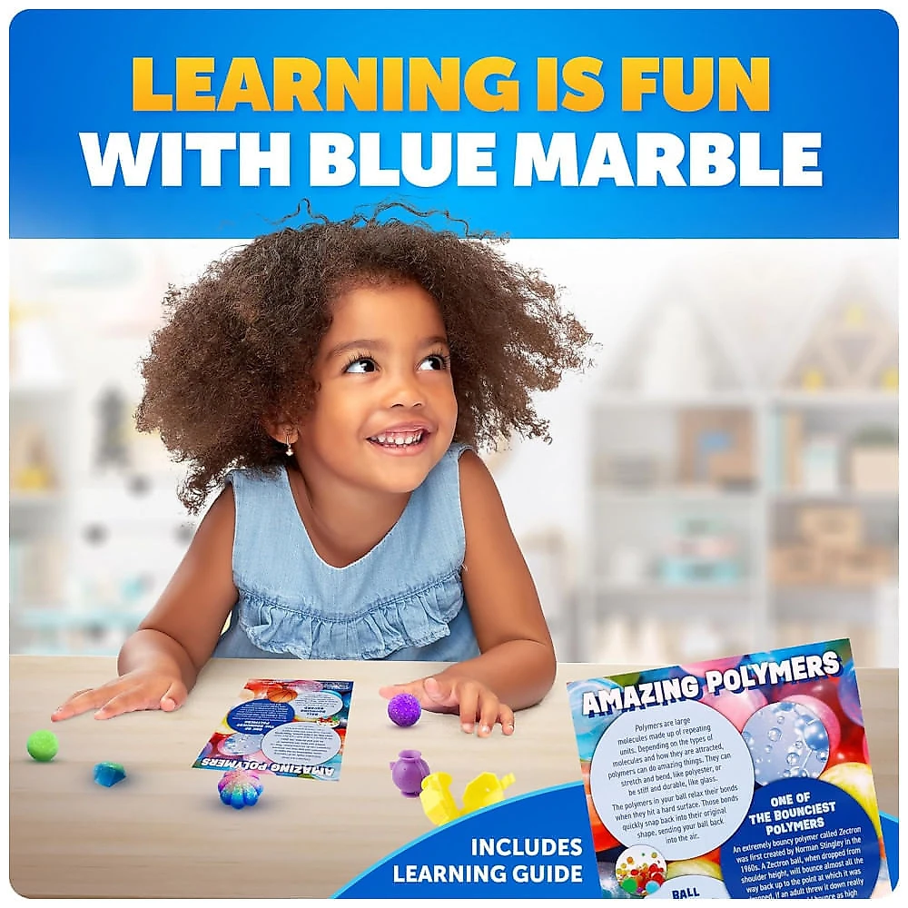 Kit de Fabricação de Bolinhas Saltitantes Multicolor – Brinquedo Educativo STEM, Presente Criativo para Crianças, Blue Marble
