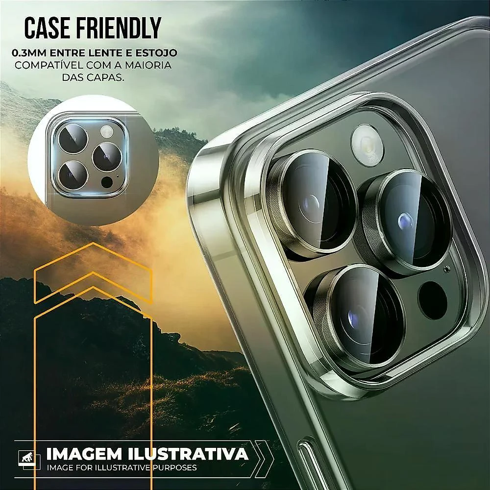 Protetor de Lente Gshield Survivor para Iphone Air com Resistência 9H em Vidro Temperado 1 Unidade