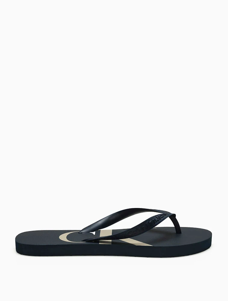 Chinelo Masculino Logo Corrido Calvin Klein Jeans - Marinho