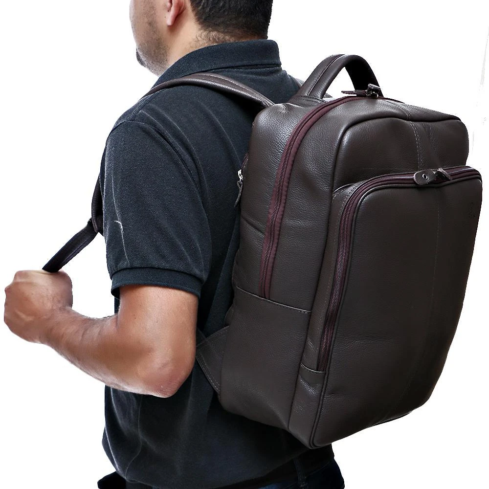 Miniatura Mochila Executiva Masculina Couro Legitimo 30 Litros