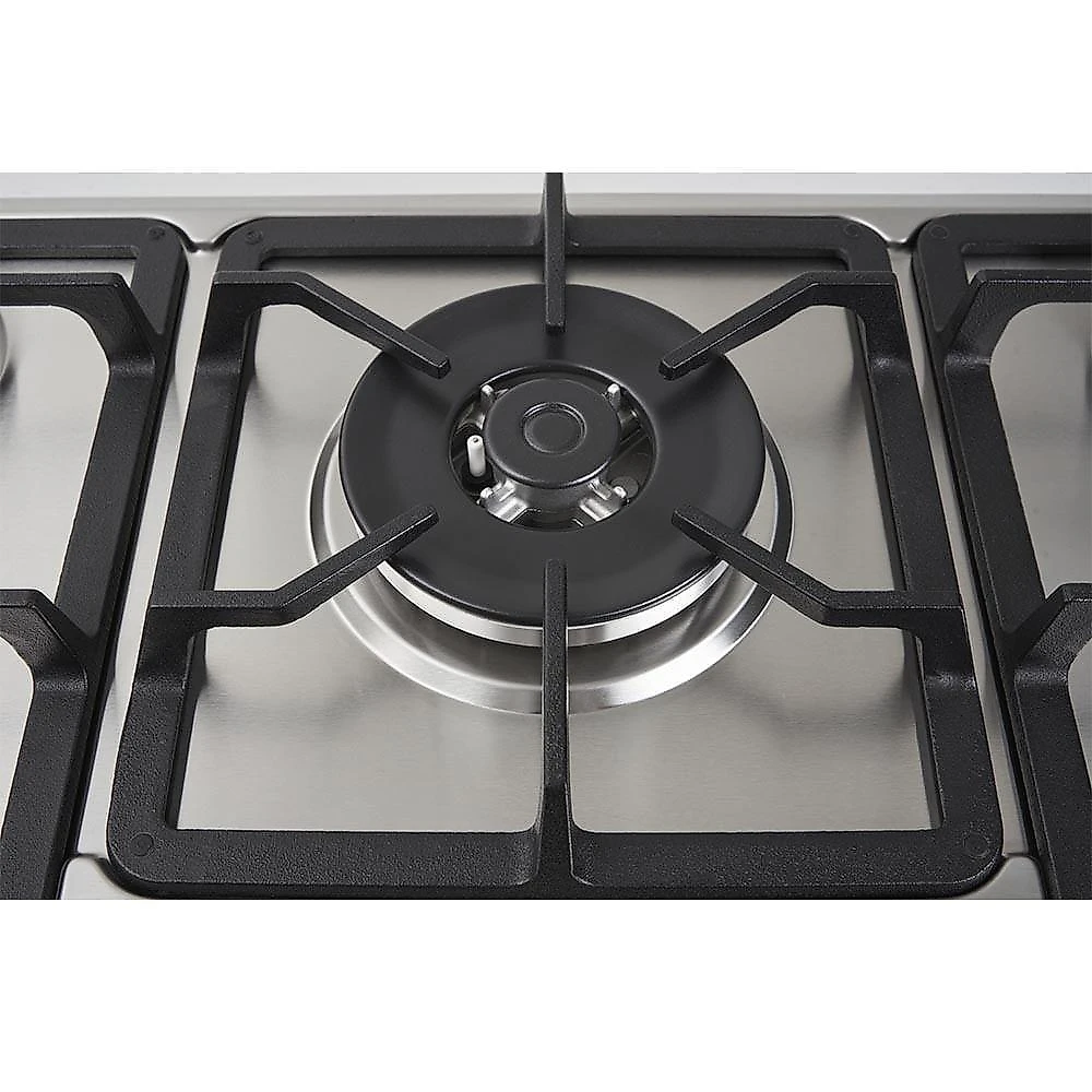 Cooktop 5 Bocas Fischer Infinity Trempe De Ferro Tripla Chama à Gás Mesa Inox Bivolt