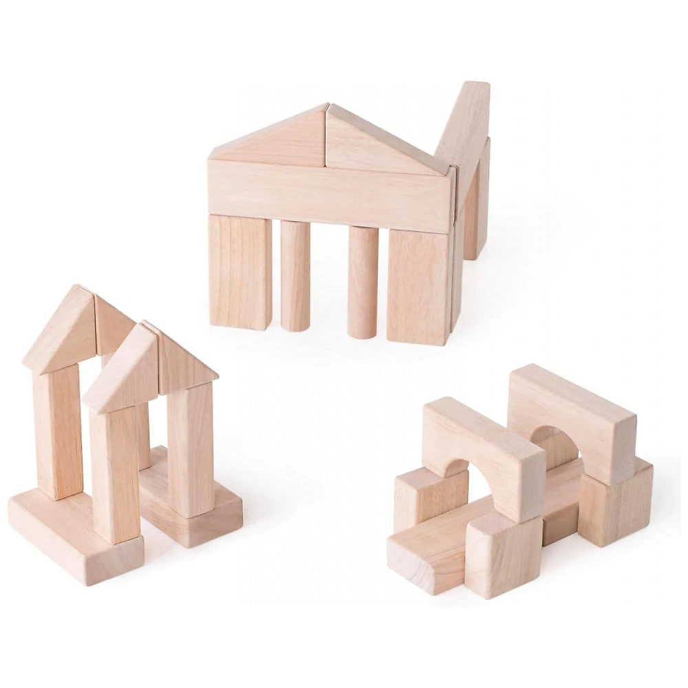 Blocos Unitários Guidecraft Set E Natural Madeira Durável 218 Peças Aprendizagem Inicial STEM G2151