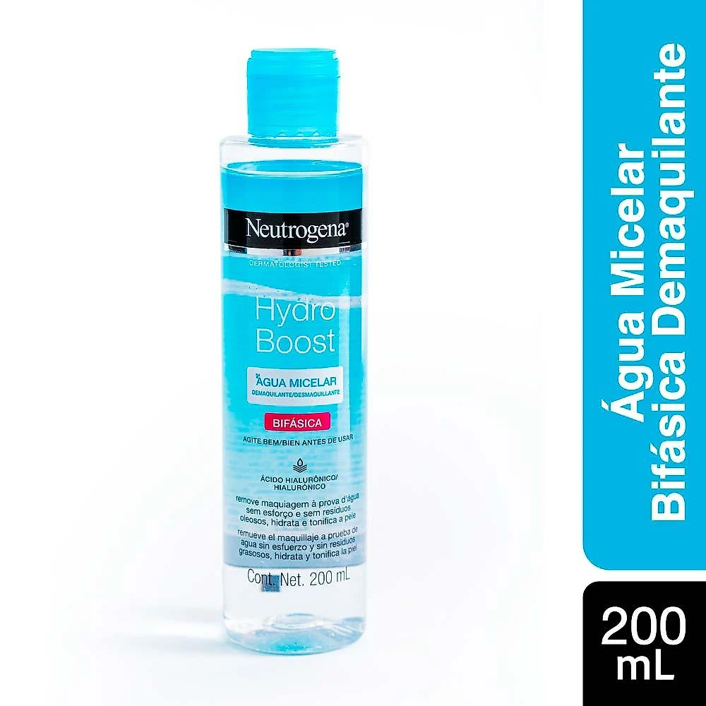 Água micelar bifásica demaquilante neutrogena hydro boost 200ml