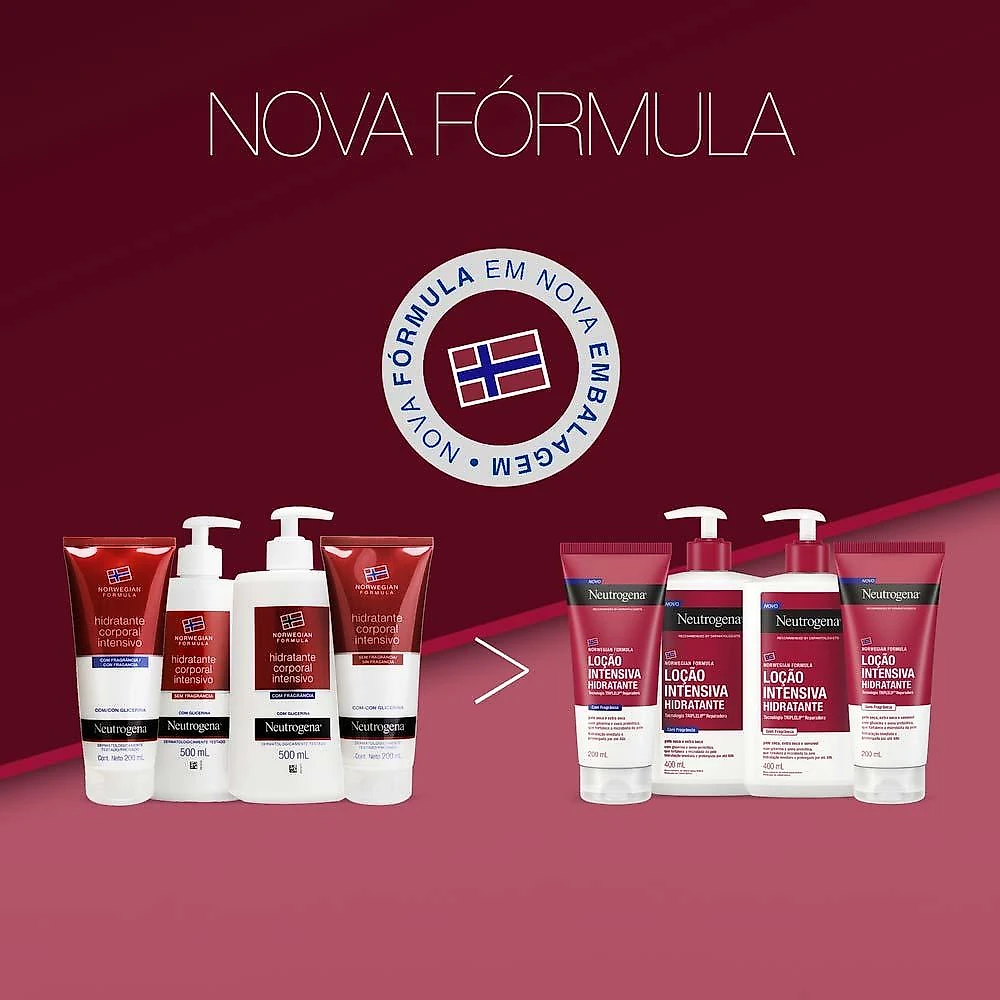 Hidratante corporal intensivo neutrogena norwegian sem fragrância