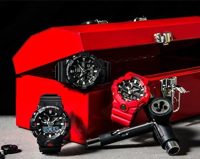 Miniatura Relógio Casio G-Shock GA-700-1BDR Preto Masculino