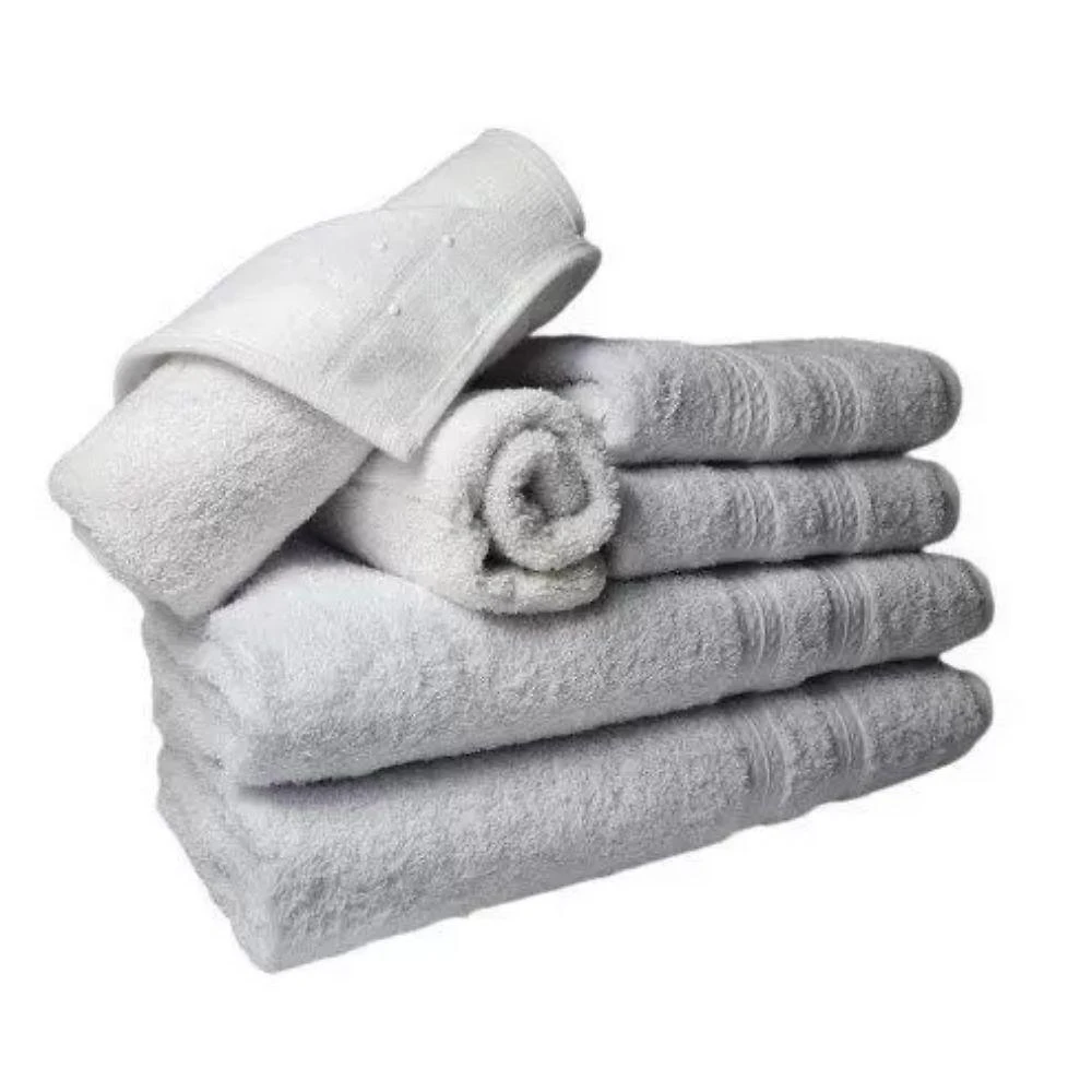Jogo de Toalhas Itália Soft 2 Banhos 2 Rostos 2 Pisos 100% Algodão 430g-m² Macio Branco
