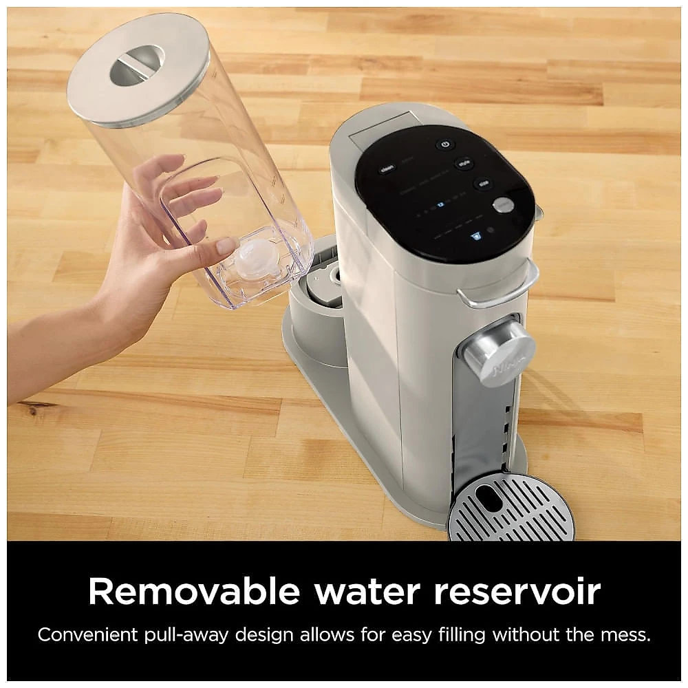 Cafeteira Programável 4 em 1 para Capsulas ou Café Moído, Frio ou Quente com Batetor de Leite, 110V Ninja PB041ST, Cinza Pedra 110v