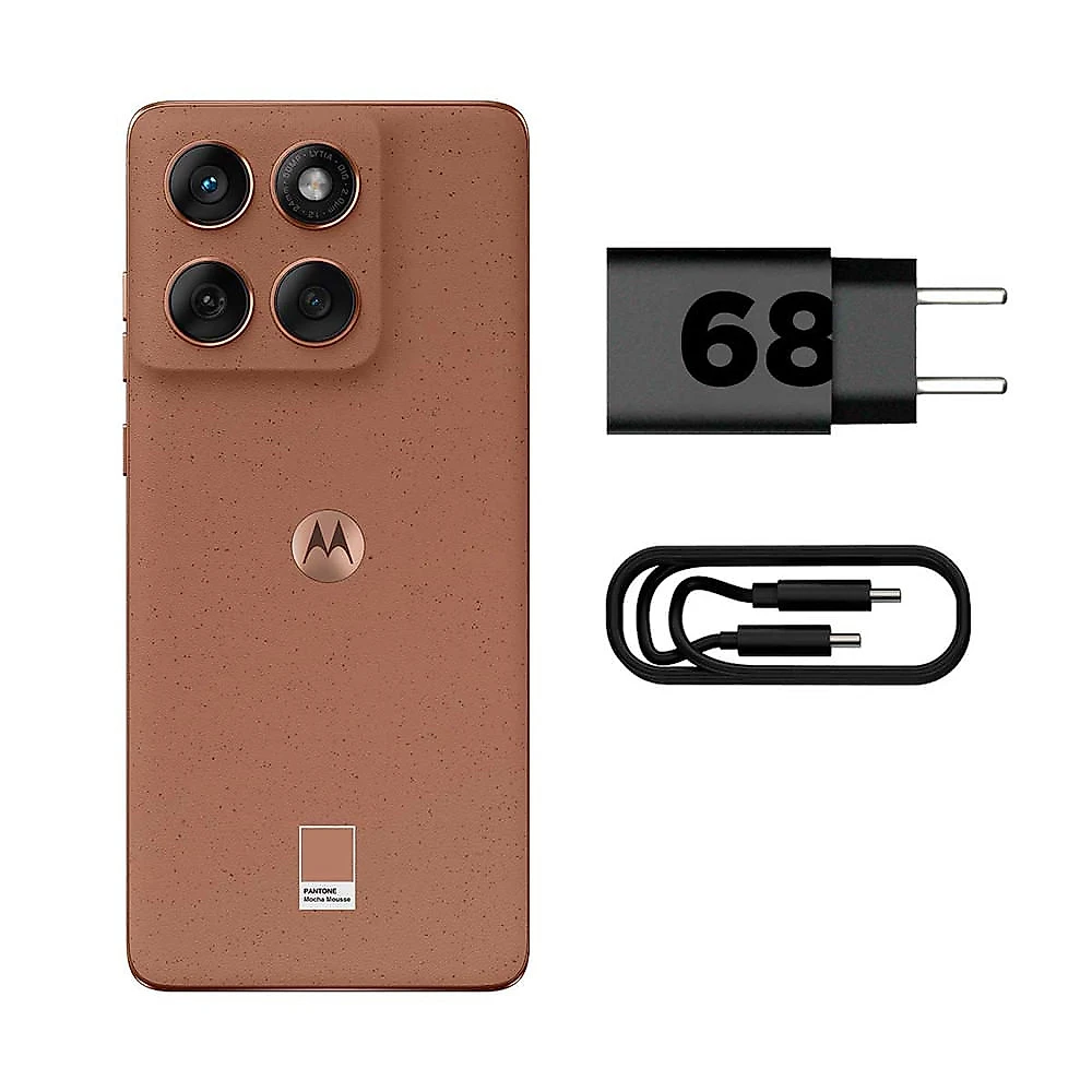 Smartphone Motorola Edge 60 Fusion 5G 256GB 16GB (8GB RAM+8GB Ram Boost) 50MP Sony AI Camera IP68 NFC Mocha Mousse