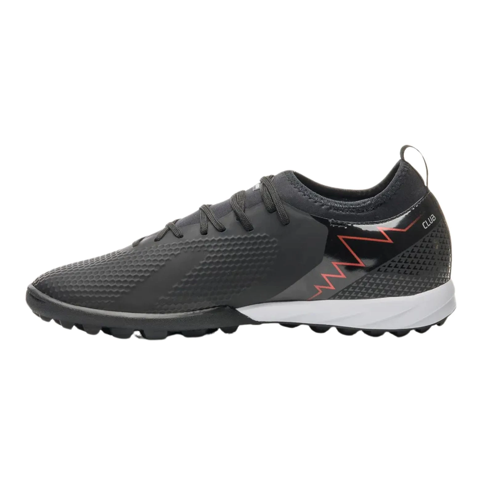 Miniatura Chuteira Society Umbro Adamant Top Speed Club Preto/Vermelho/Branco TAM 37