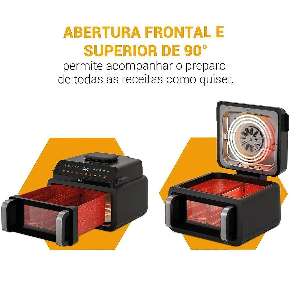 Air Fryer sem Óleo Philco PAF11C 11L 2100W Digital Preto 110V