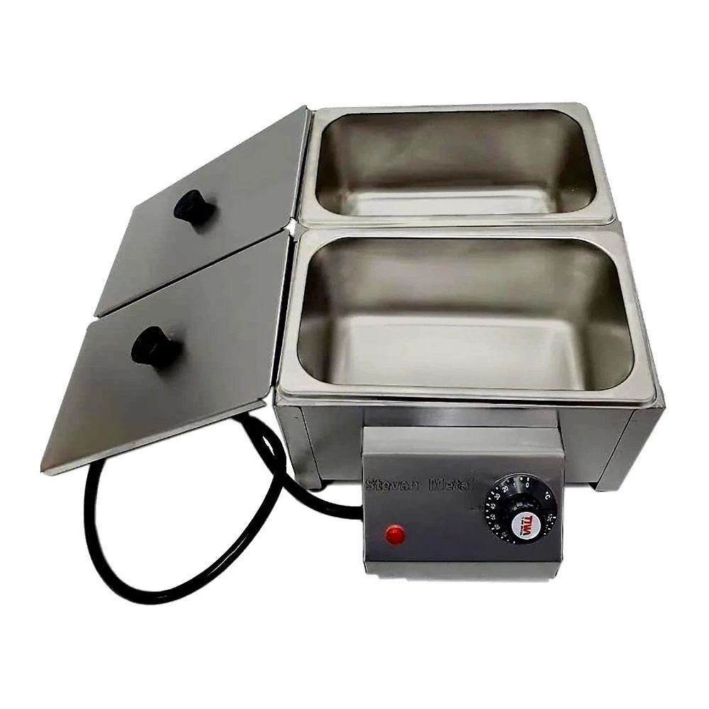 Derretedeira de Chocolate DES-5-110-STM 2 Cubas 5kg 1000W 110V Inox Stevan Metal