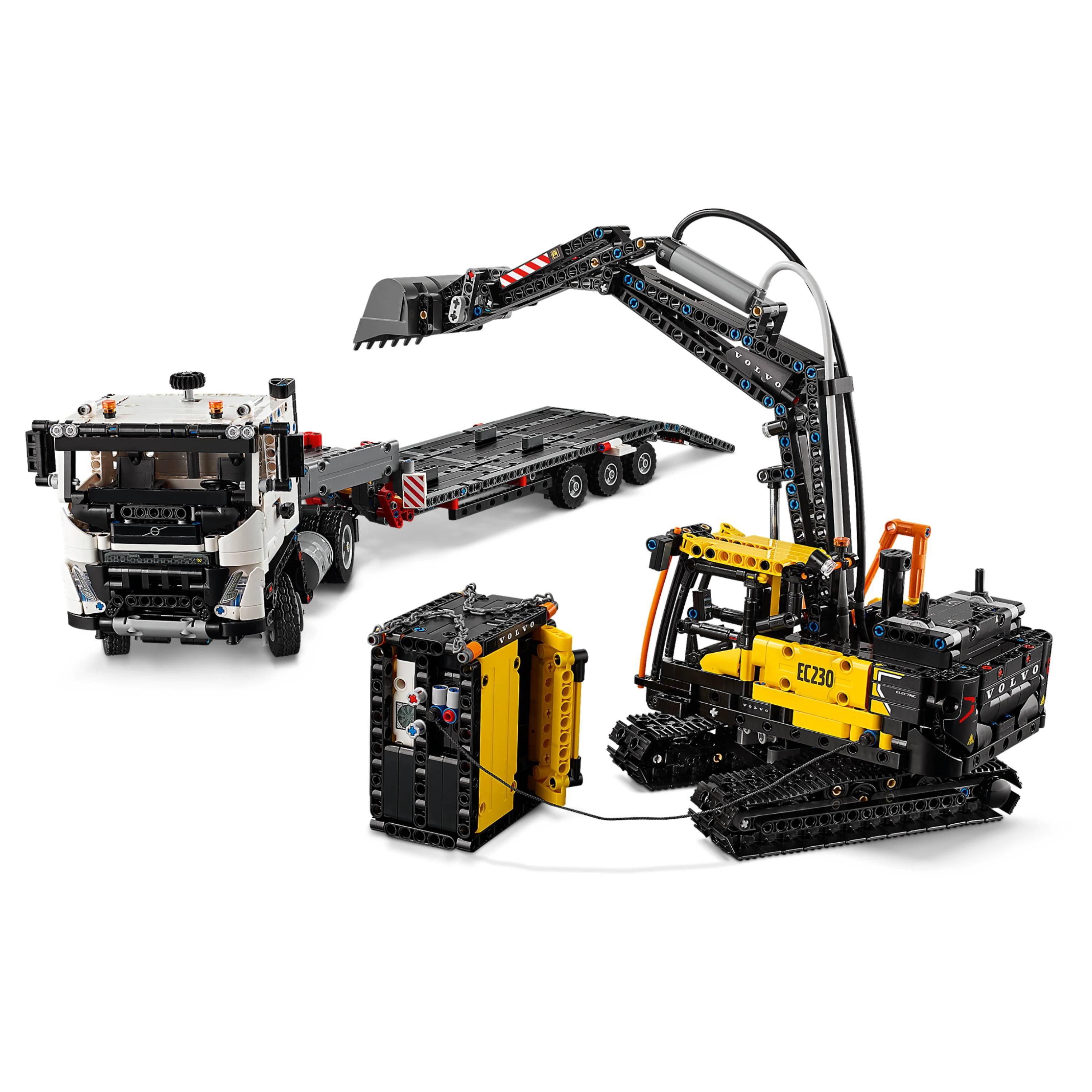 LEGO Technic - Caminhão Volvo FMX e escavadeira elétrica EC230