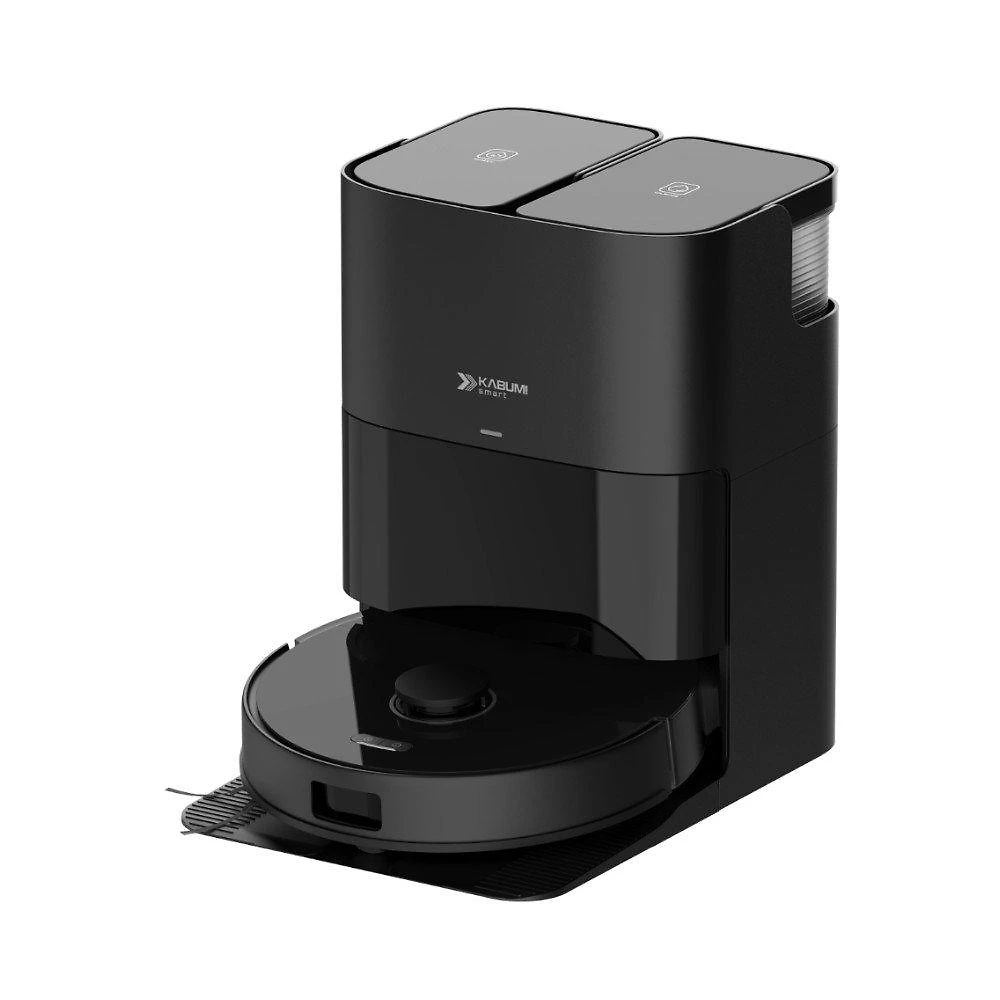 Robô Aspirador e passa pano KABUM! smart K4000, Base Autolimpante, MOP Duplo Extensível, IA, 20000Pa, 220V, Preto - KSAR400020PT