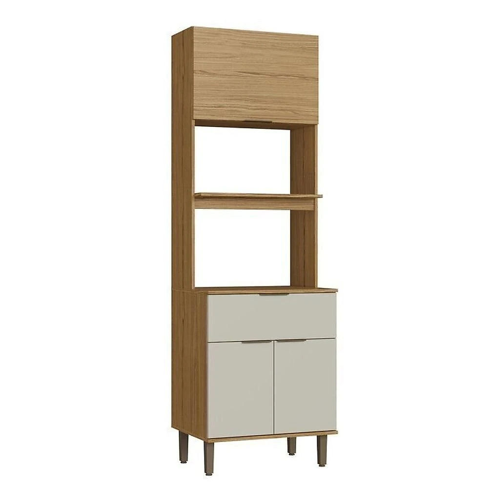 Cozinha Modulada 4 Peças com Paneleiro Florença Naturalle/Sabbia