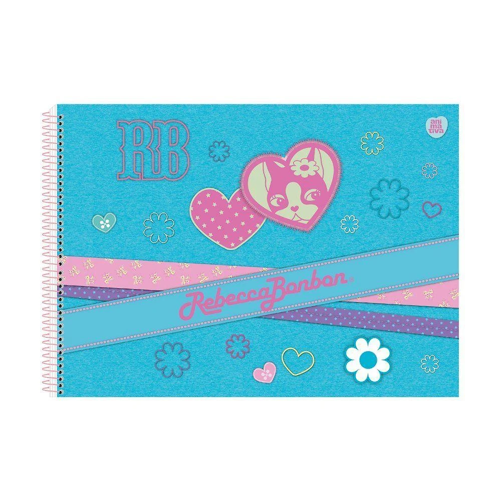 Caderno de Cartografia e Desenho Rebecca Bonbon 60 Folhas Espiral 27,5cm X 20cm
