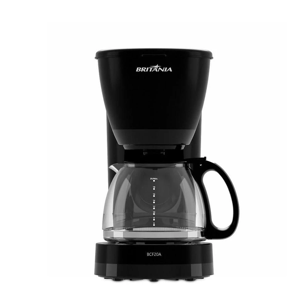 Cafeteira Britânia Jarra De Vidro 20 Cafés 800ml BCF20A 110V