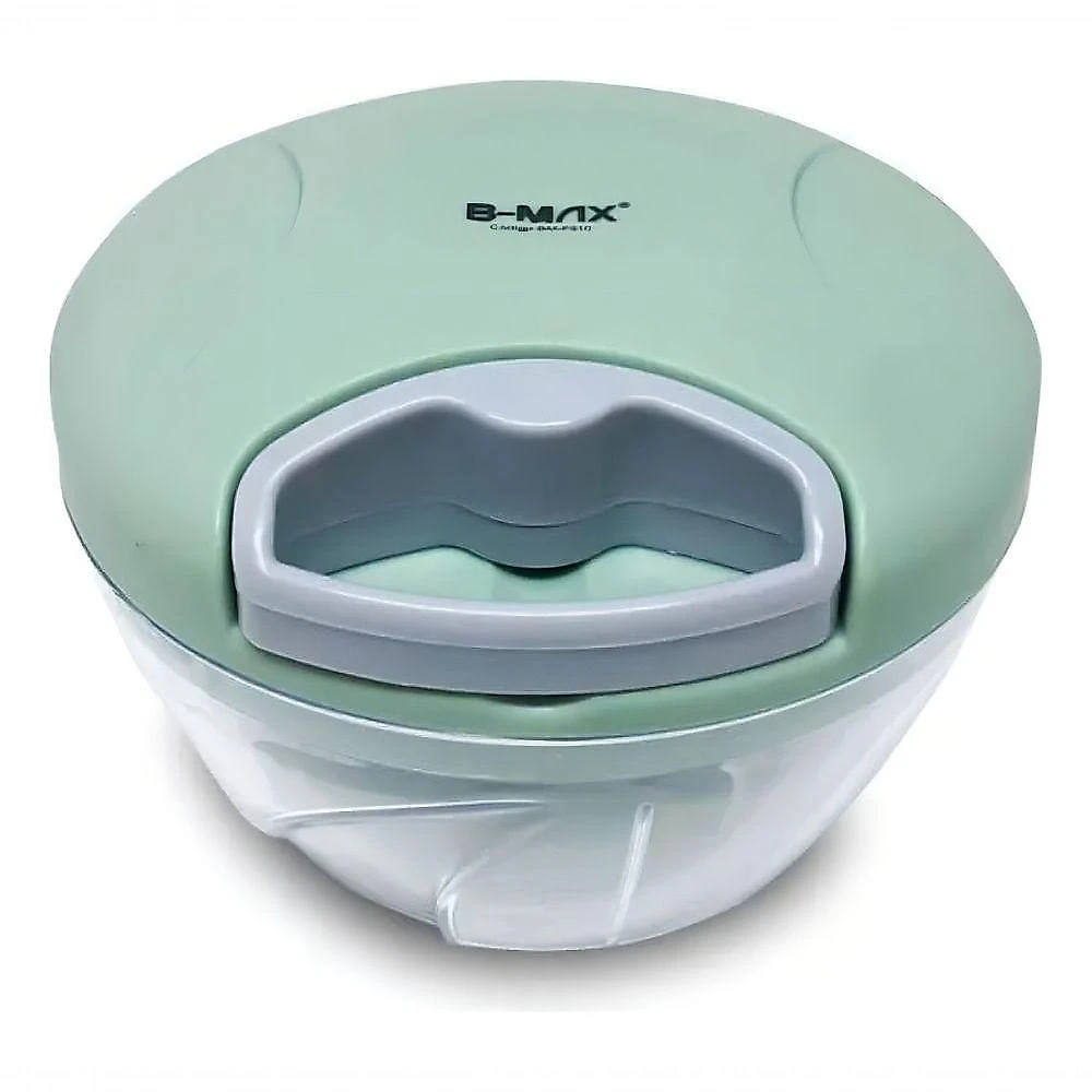 Processador de Alimentos Manual Processador Alho Verduras Frutas 3 Lâminas 500ML em Plástico