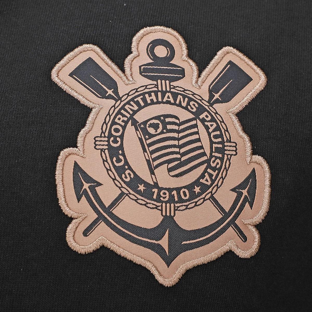 Miniatura Camisa Polo Corinthians Malhão Masculina Preto - EGG