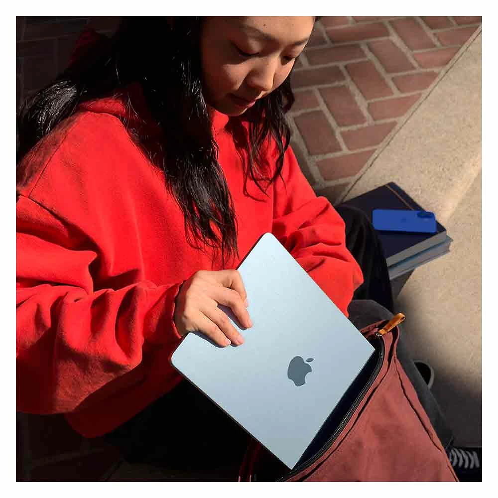 Notebook Apple MacBook Air 13,6" M4 (CPU de 10 núcleos, GPU de 8 núcleos, 16GB RAM, 256GB SSD) - Prateado Bivolt