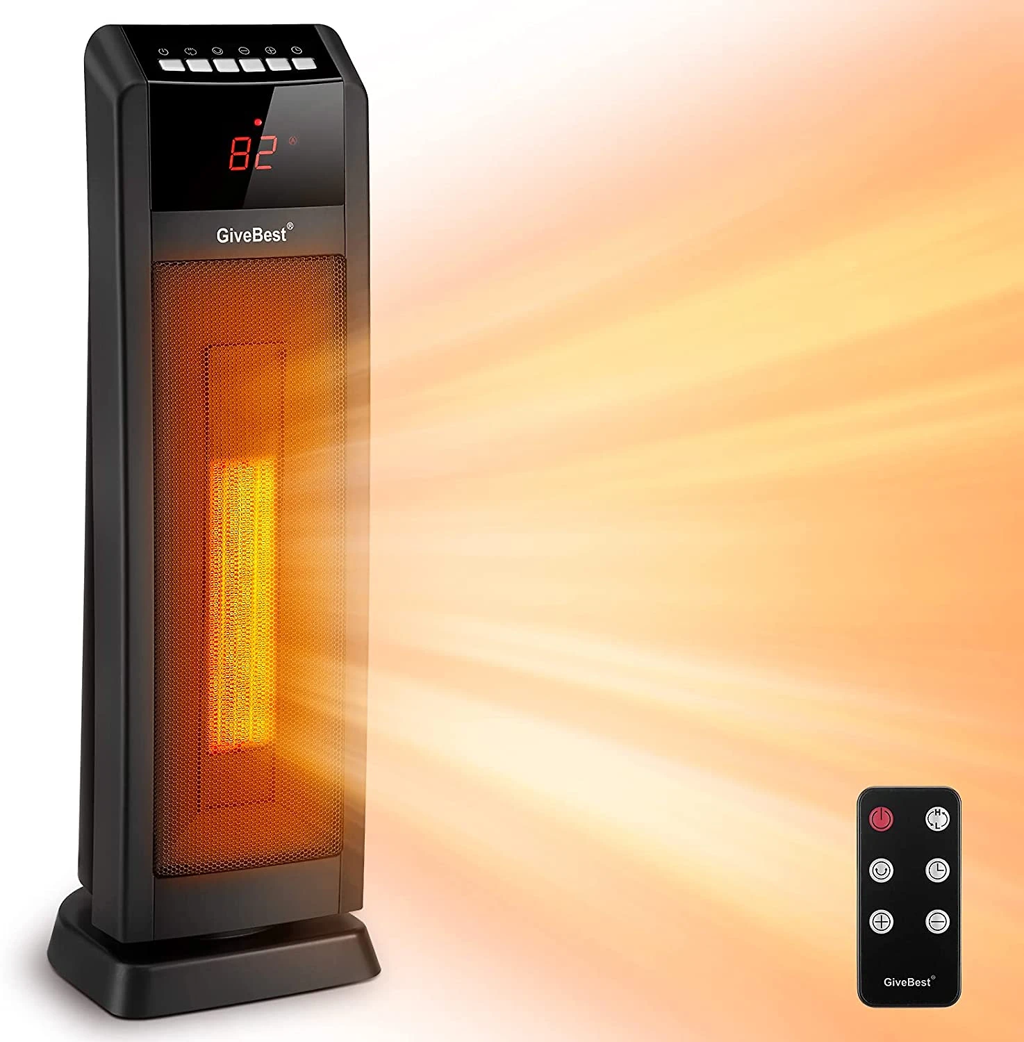 GiveBest HPQ15CEA Aquecedor de Cerâmica Elétrico Portátil 3 Co