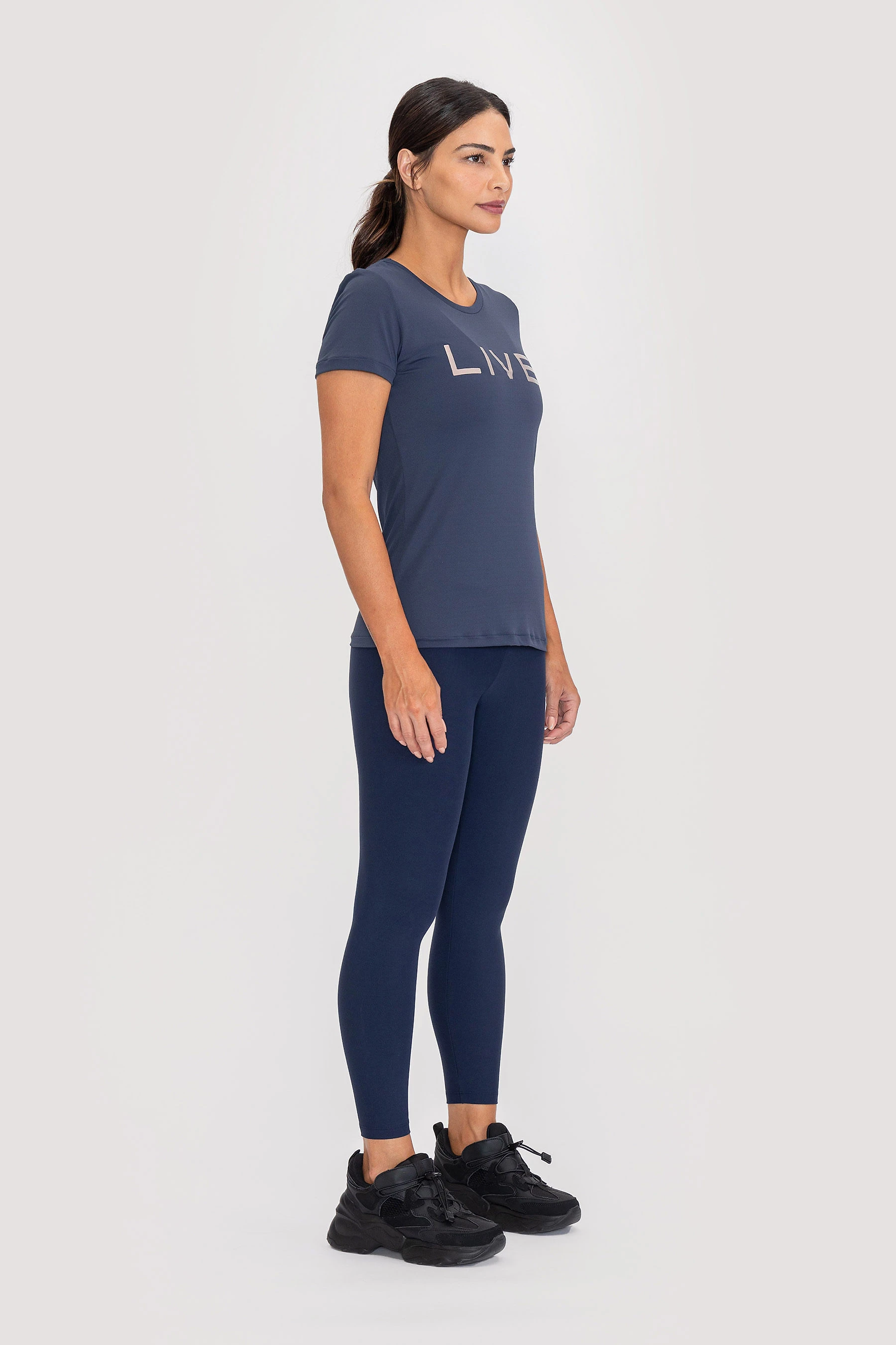 Miniatura Blusa Basic LIVE! Holographic - Azul Marinho - LIVE! Azul - EG