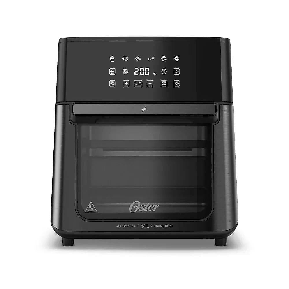 Fritadeira Oster Oven Fryer 14L Digital Touch 3 em 1 Air Fryer e Forno Preta 110V