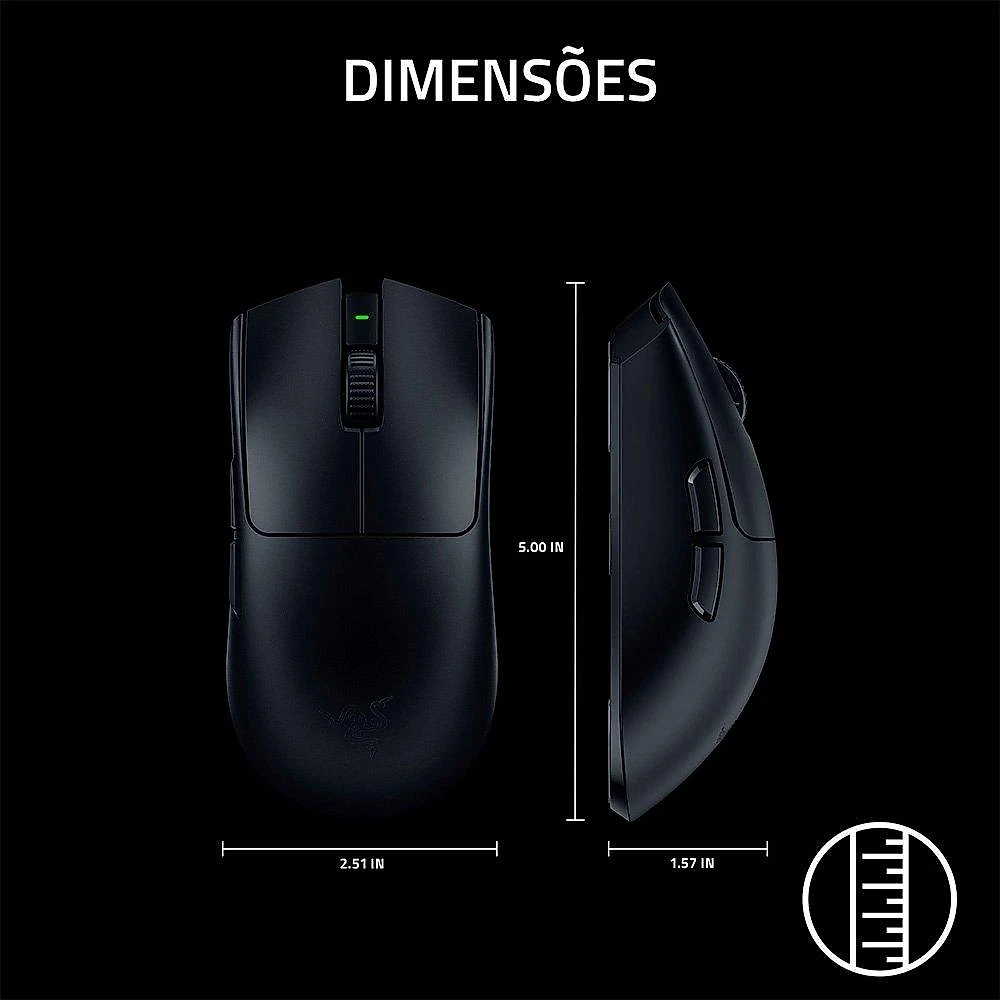 Mouse Gamer Sem Fio Razer Viper V3 Pro SE, 35000 DPI, Ultra-Leve, Edição Especial, Preto - RZ01-04550100