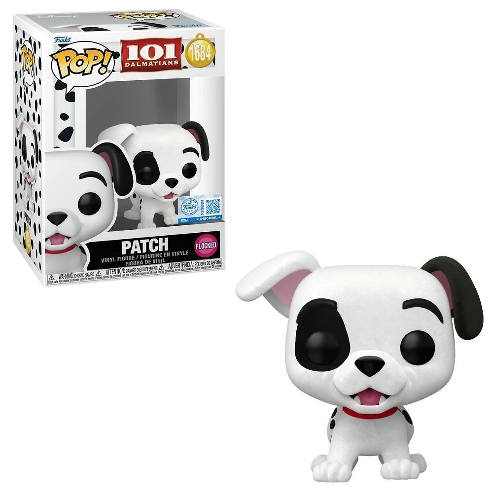 Boneco Funko Pop! Exc Disney 101 Dálmatas Patch (flocked)