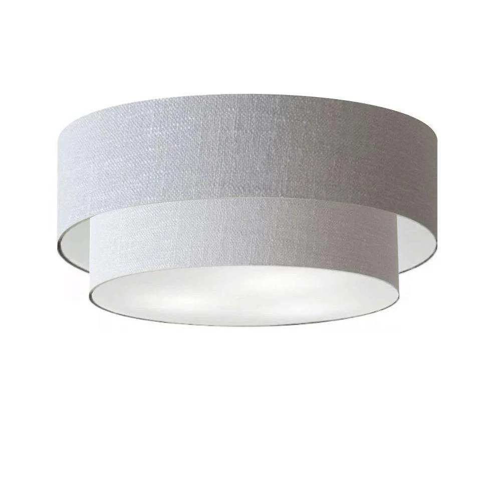 Plafon Para Quarto Cilíndrico Sq-3021 Cúpula Cor Rústico Cinza